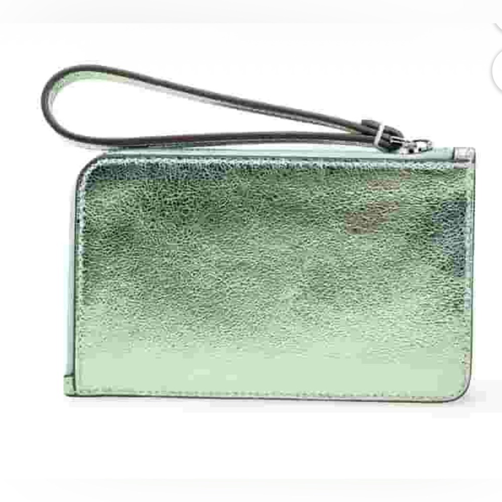 Kate Spade NWT Lucy Metallic L Zip Wristlet - SOLD OUT - Picture 5 of 9